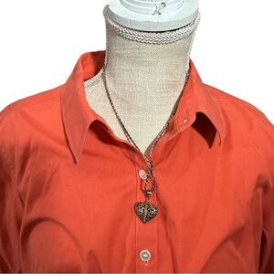 Sterling Silver Chain & Filigree Heart Pendant Necklace Marked 925 Italy 12g